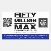 Cinquante Millions Max™ 4 Stickers rectangulaires  (Devant)