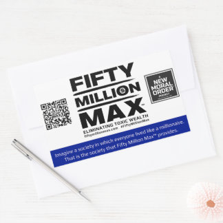 Cinquante Millions Max™ 4 Stickers rectangulaires 