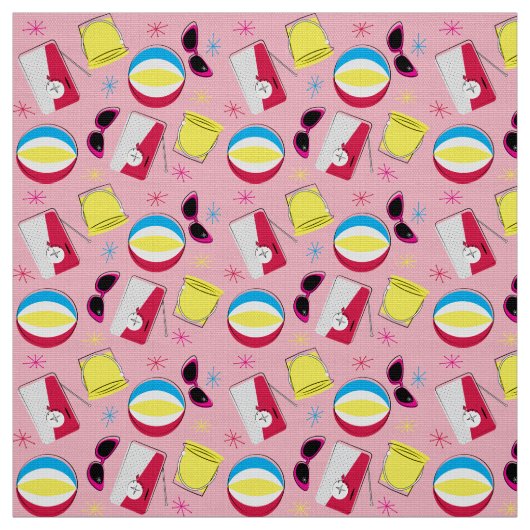 Cinquante nifty - tissu de fête de plage (Échantillon)