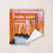 Cinquante nuances d'orange - Senbon Torii, Kyoto (Gant de toilette)