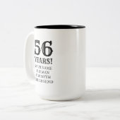 Cinquante-sixième tasse de café drôle de cadeau (Devant gauche)