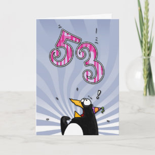 cinquante-troisième anniversaire - carte de
