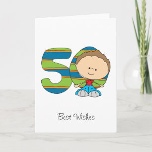 cinquantième anniversaire - carte de voeux -