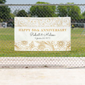 cinquantième bannière de motif de remous d'or de (En situation)