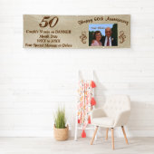 Cinquantième bannières personnalisées (En situation)