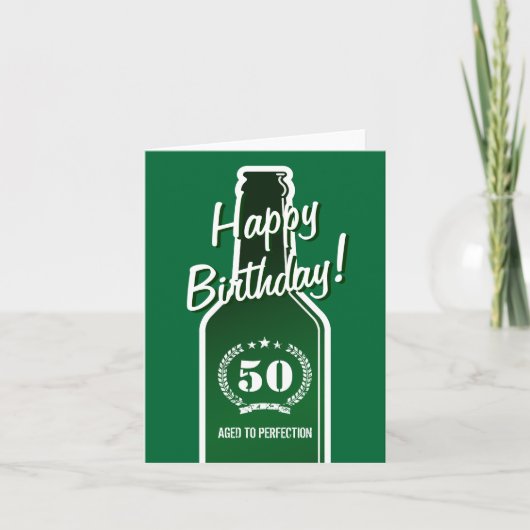 cinquantième Carte d'anniversaire pour les hommes (Devant)