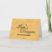 cinquantième Carte de joyeux anniversaire - floral (Dos)