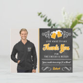 Cinquantième carte de remerciements d'anniversaire (Debout devant)