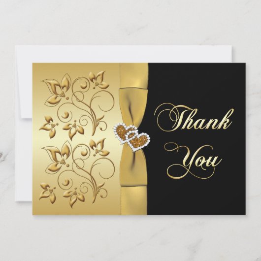 cinquantième Carte de remerciements de PHOTO des (Devant)