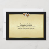 cinquantième Carte de remerciements des coeurs (Dos)