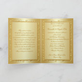 cinquantième Carte florale d'invitation de photo (Intérieur)