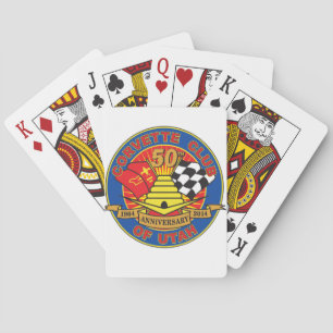 cinquantième Cartes de jeu d'anniversaire