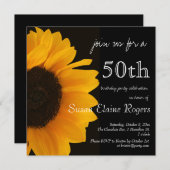 Cinquantième invitation d'anniversaire de (Devant / Derrière)