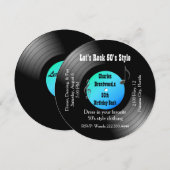 cinquantième Invitation de disque de fête (Devant / Derrière)