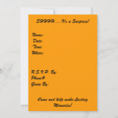 cinquantième Invitation de fête d'anniversaire (Dos)