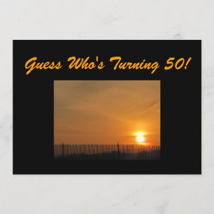 cinquantième Invitation de fête d'anniversaire