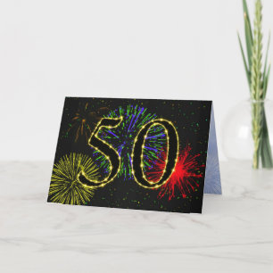 cinquantième Invitation de fête d'anniversaire