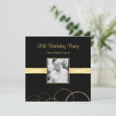 cinquantième Invitation de fête d'anniversaire - (Debout devant)