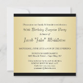 cinquantième Invitation de fête d'anniversaire - (Dos)