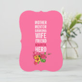 cinquantième Invitation de fête d'anniversaire - (Debout devant)