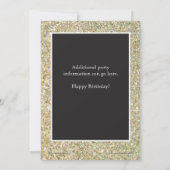 Cinquantième invitation de fête d'anniversaire de (Dos)