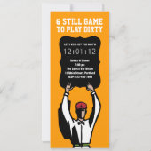 cinquantième Invitation de partie du football (Dos)