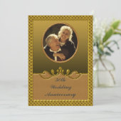 Cinquantième invitation d'or de fête (Debout devant)