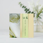 Cinquantième invitation élégante d'anniversaire (Debout devant)