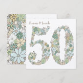 cinquantième Invitation personnalisée (Devant / Derrière)