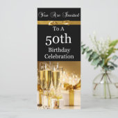 cinquantième Invitation personnalisée de fête (Debout devant)