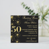 cinquantième Invitations d'anniversaire (Debout devant)