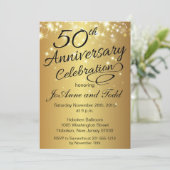 cinquantième Invitations d'anniversaire (Debout devant)