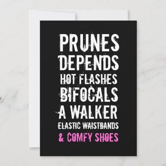 cinquantième Madame invitation de fête (Devant)