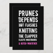 cinquantième Madame invitation de fête (Devant / Derrière)