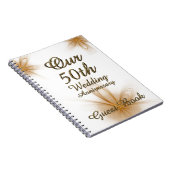 cinquantième Or de livre d'invité d'anniversaire (Côté Droit)