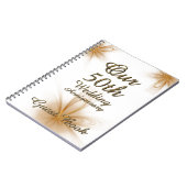 cinquantième Or de livre d'invité d'anniversaire (Côté gauche)