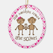 cinquantième Ornement de cadeau d'anniversaire (Gauche)