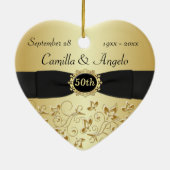 cinquantième Ornement de Noël d'anniversaire de (Dos)