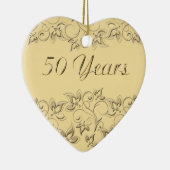 cinquantième Ornement de souvenir d'anniversaire (Droite)