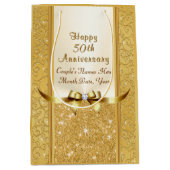 Cinquantième sacs personnalisés de cadeau (Devant)