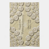 cinquantième Serviette de cuisine d'anniversaire (Vertical)