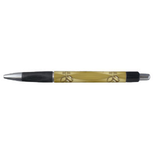 Cinquantième stylo d'or religieux d'anniversaire
