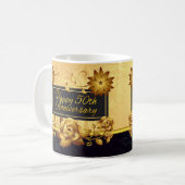 cinquantième Tasse de cadeau d'anniversaire de (Devant gauche)