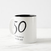 cinquantième Tasse de déguisement d'anniversaire (Devant gauche)