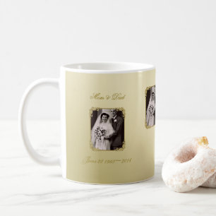 cinquantième Tasse de photo d'anniversaire de