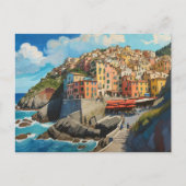 Cinque Terre Art Briefkaart (Voorkant)