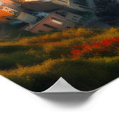 Cinque Terre Beach Italië Europa Reizen Poster (Hoek)