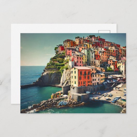 Cinque Terre-Briefkaart Feestdagenkaart (Voorkant / Achterkant)