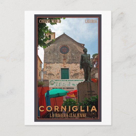 Cinque Terre - Corniglia Briefkaart (Voorkant)
