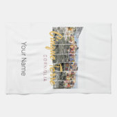 Cinque Terre Corniglia Riomaggiore Italiaanse Vint Theedoek (Horizontaal)